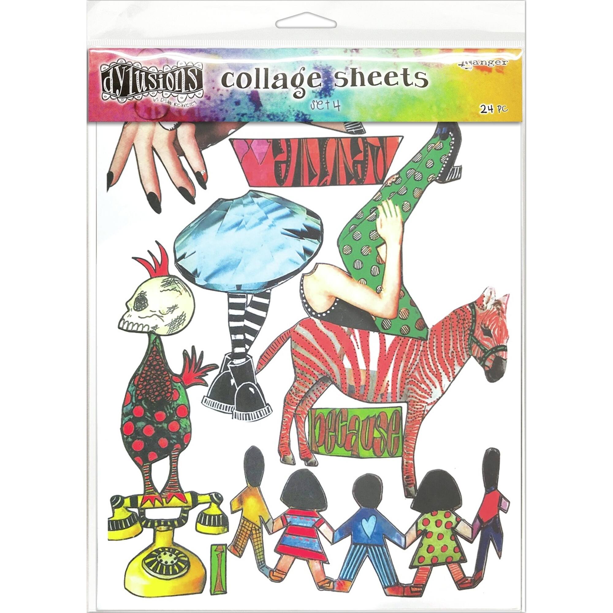 Dyan Reaveley's Dylusions Collage Sheets Set 4